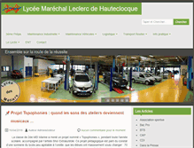 Tablet Screenshot of lycee-marechal-leclerc.com